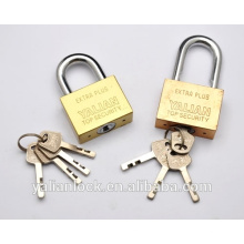 Yalian Best Price Long Shackle Golden Plated Square Iron Padlock